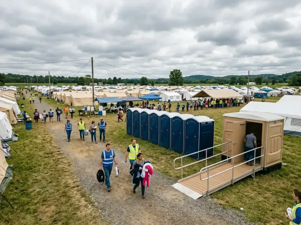 disaster-relief-camp-restrooms-010 — frequently asked questions, Dumpster & Portable Bathrooms Rental in Greendale, IN